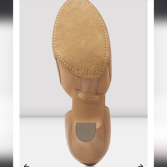 BLOCH Ladies Split Flex Leather Character T Strap Shoes Tan New Size 7 S0390L - Picture 4 of 12